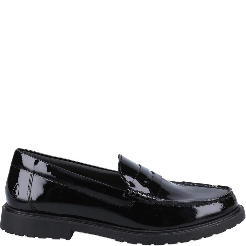 Hush Puppies - Damen Halbschuhe "Verity", Leder (Schwarzer Lack)