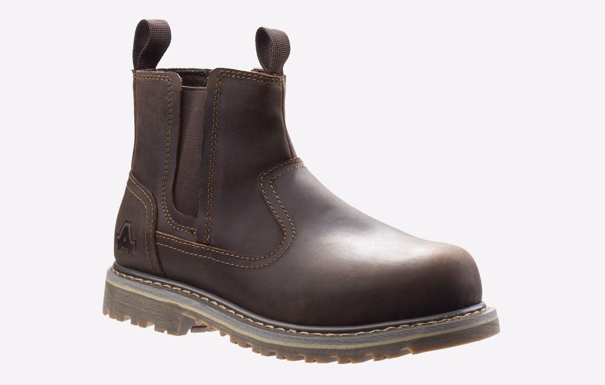 Robuste Chelsea-Sicherheitsstiefel aus Leder
