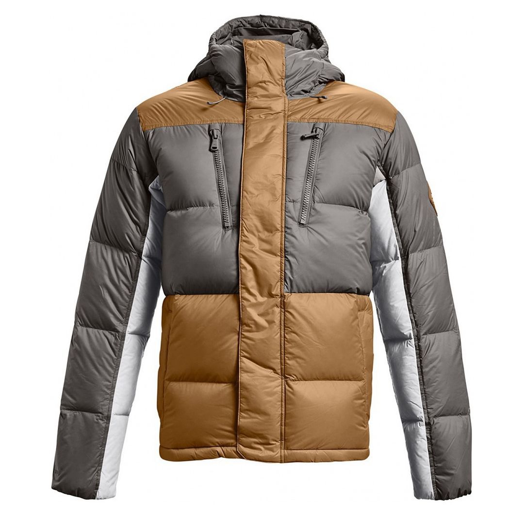 Herren Block Steppdaunenjacke