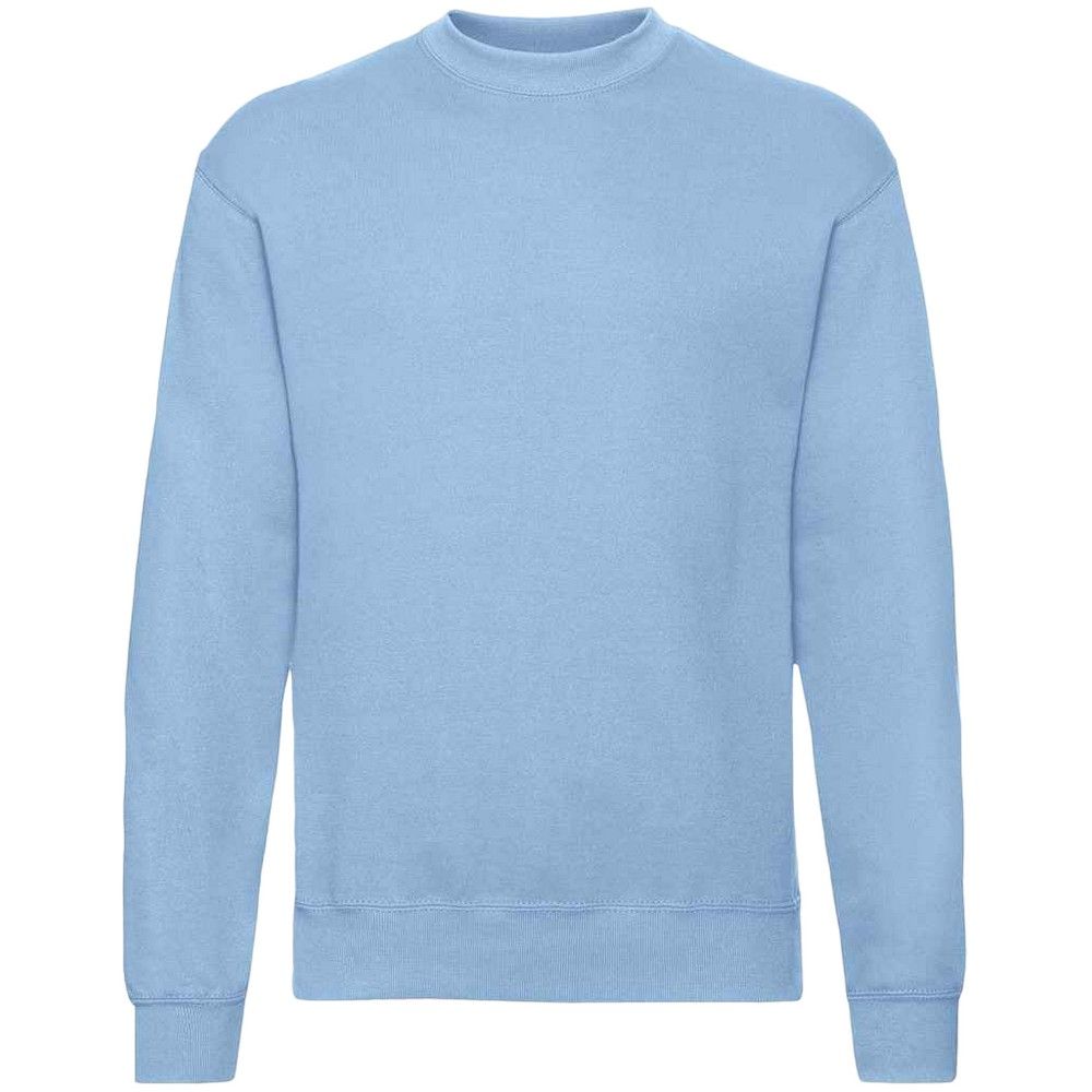 Klassisches einfarbiges Sweatshirt mit Rundhalsausschnitt