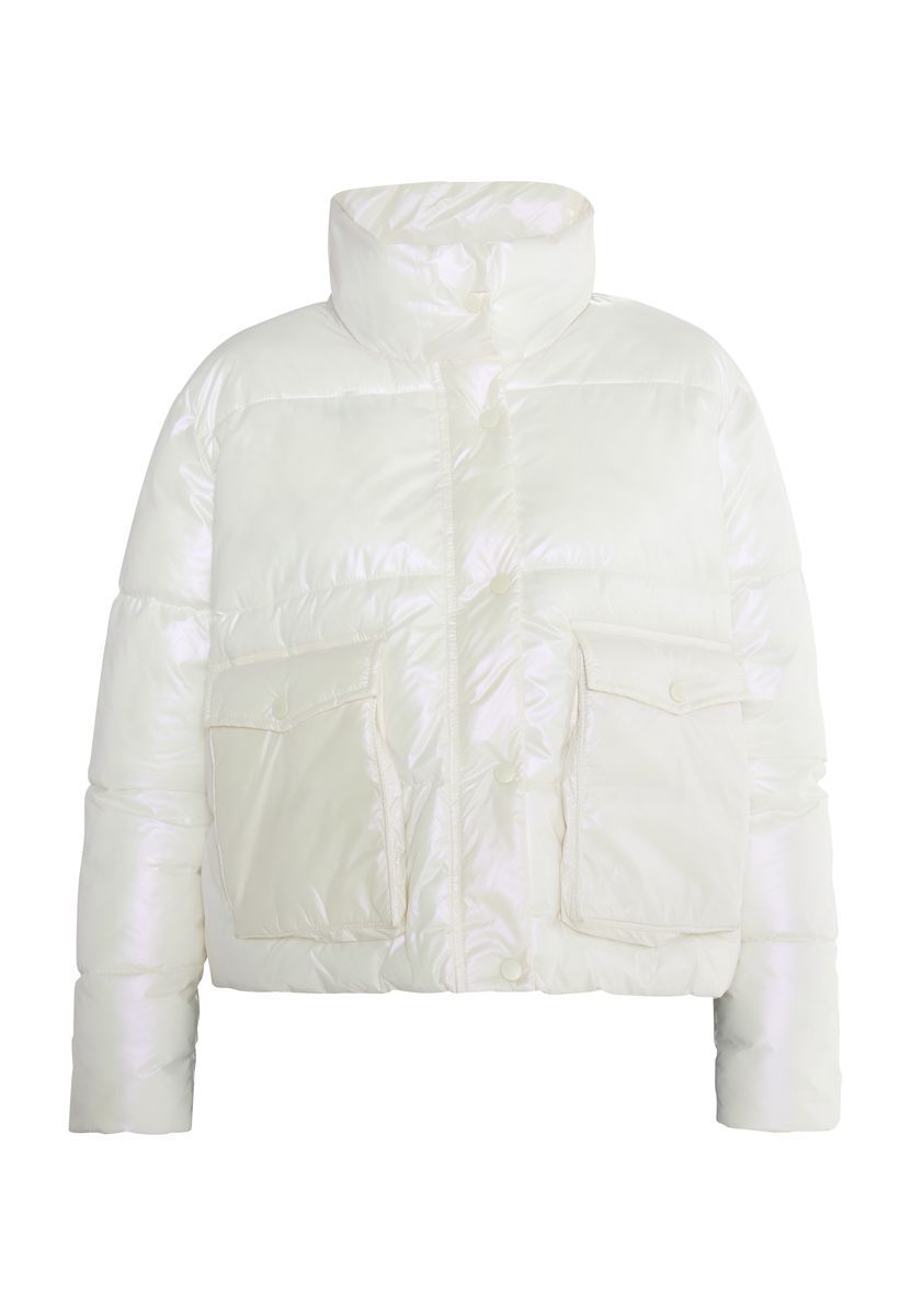 Mymo Winterjacke Damen Wollweiß
