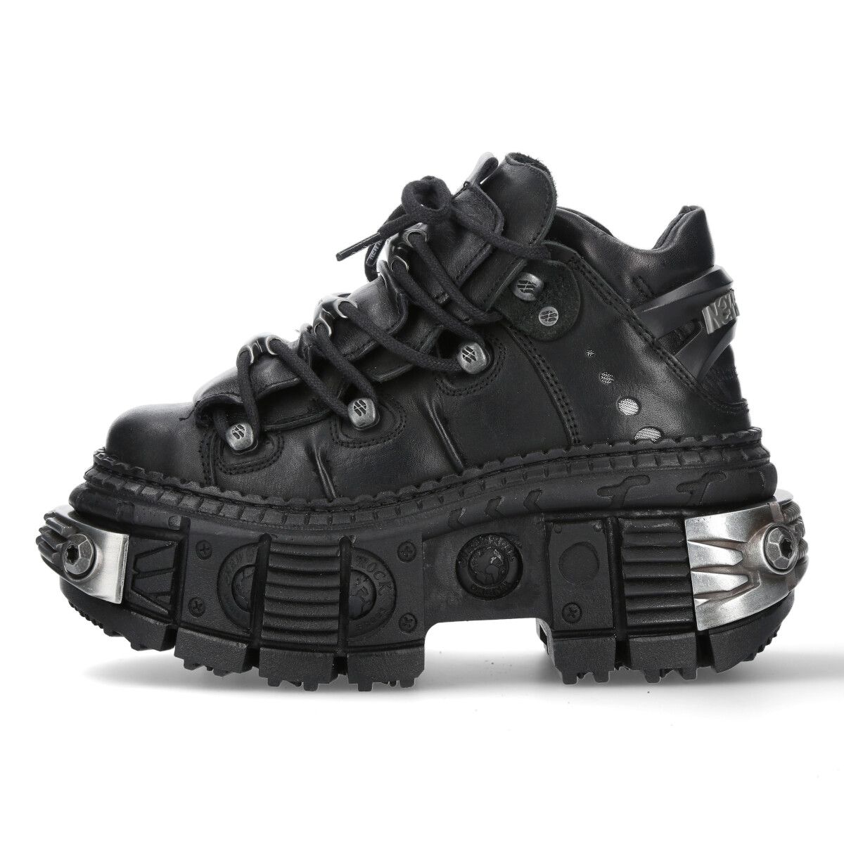 Ikonische Leder-Plateau-Stiefeletten