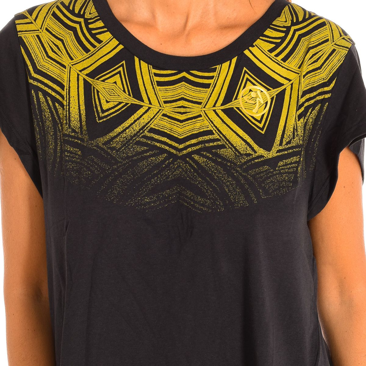 Sport-T-Shirt mit geometrischem Print