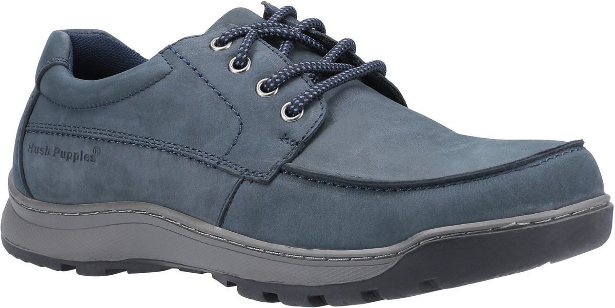 Mokassin-Schnürschuhe aus Nubukleder