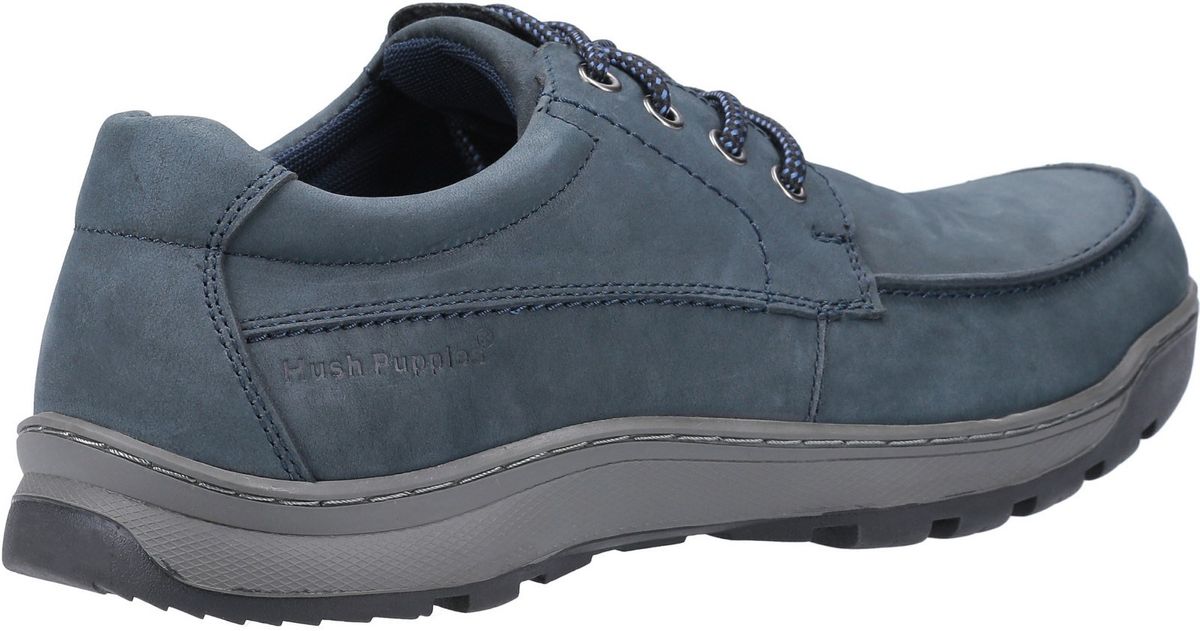 Mokassin-Schnürschuhe aus Nubukleder