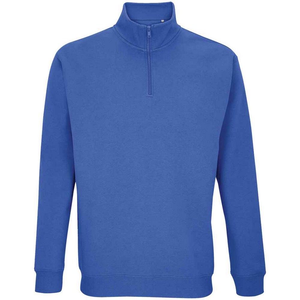 Unisex Fleece Sweatshirt mit halbem Reißverschluss