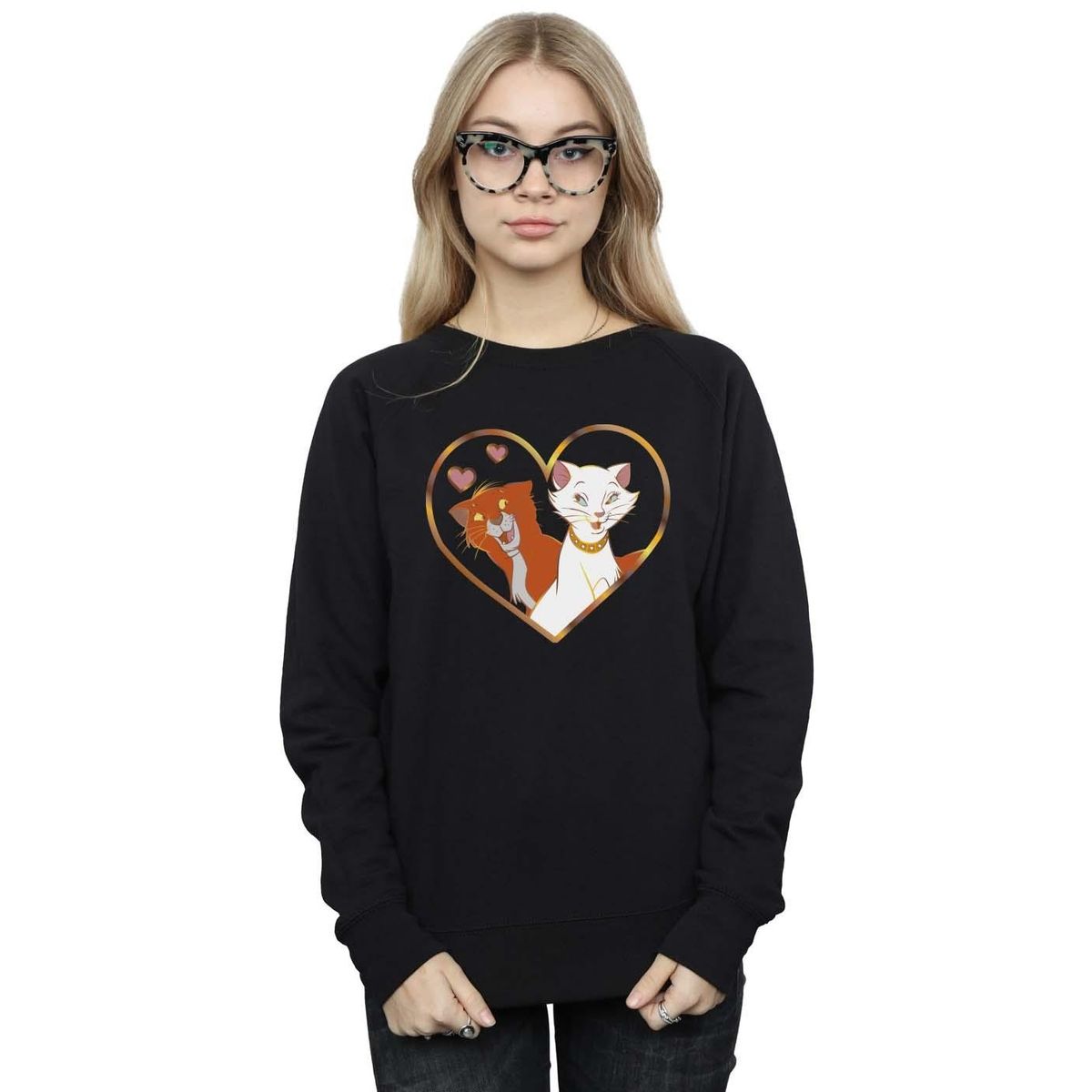 Aristocats Herz Grafik Sweatshirt