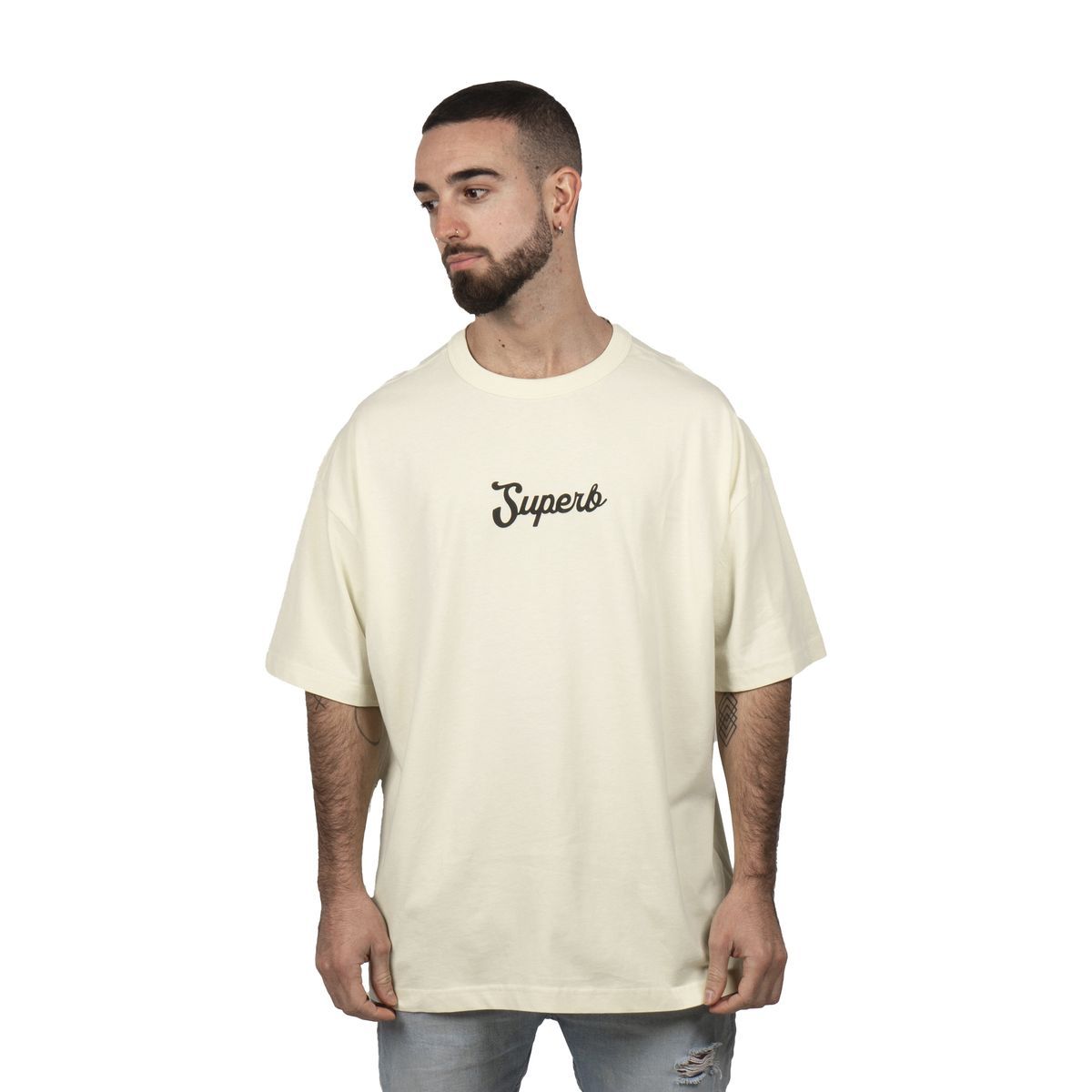 Oversized Bio-Baumwoll Logo T-Shirt