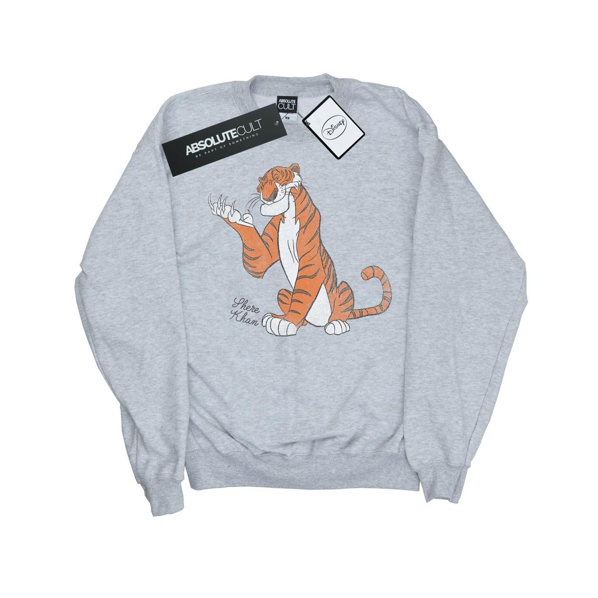 Disney - "The Jungle Book Classic Shere Khan" Sweatshirt für Herren (Grau meliert)