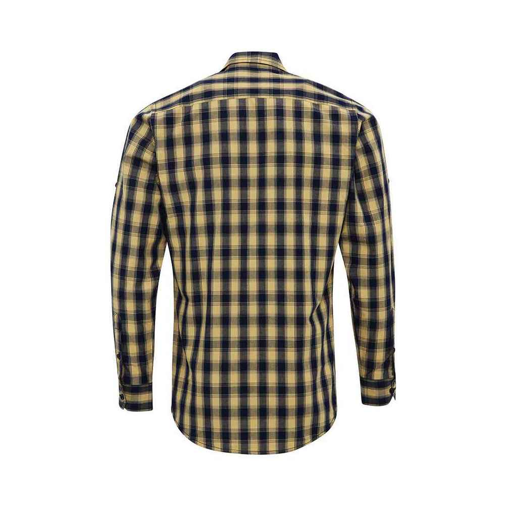 Kariertes Slim-Fit Popeline-Hemd