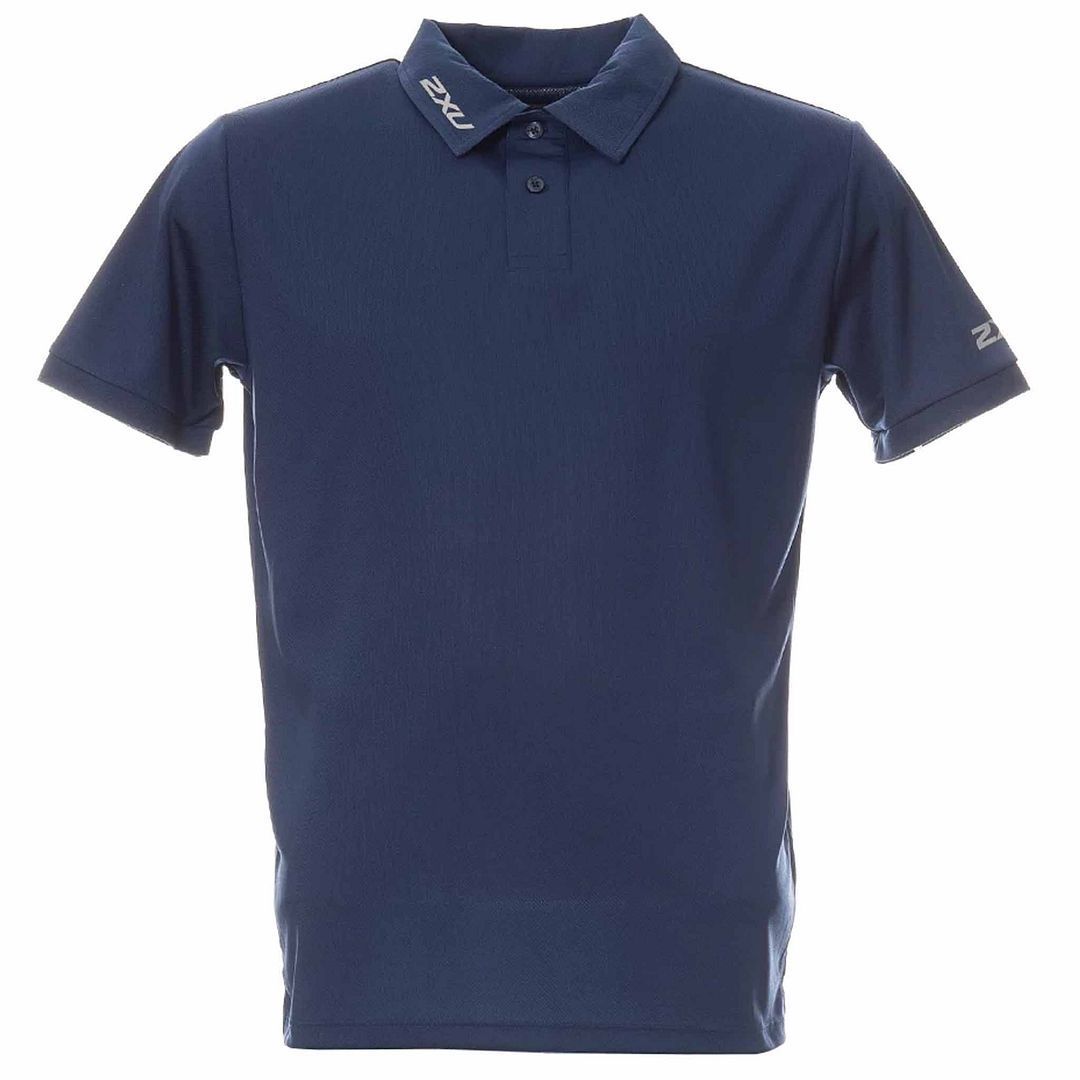 Performance Marineblaues Poloshirt