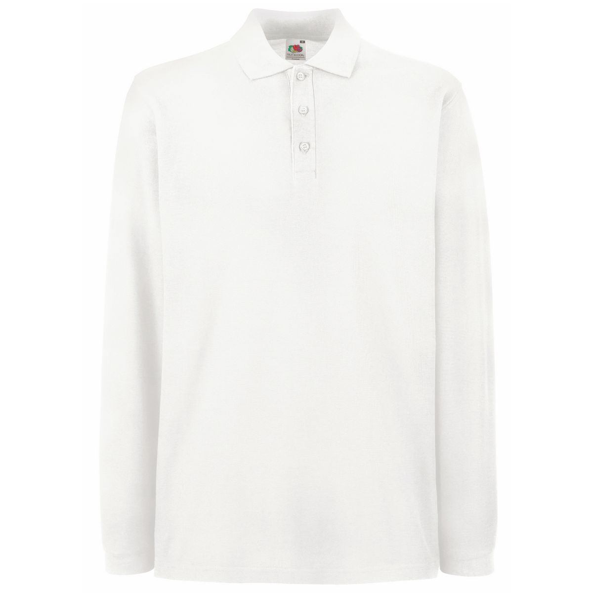 Herren Langarm Baumwoll-Poloshirt