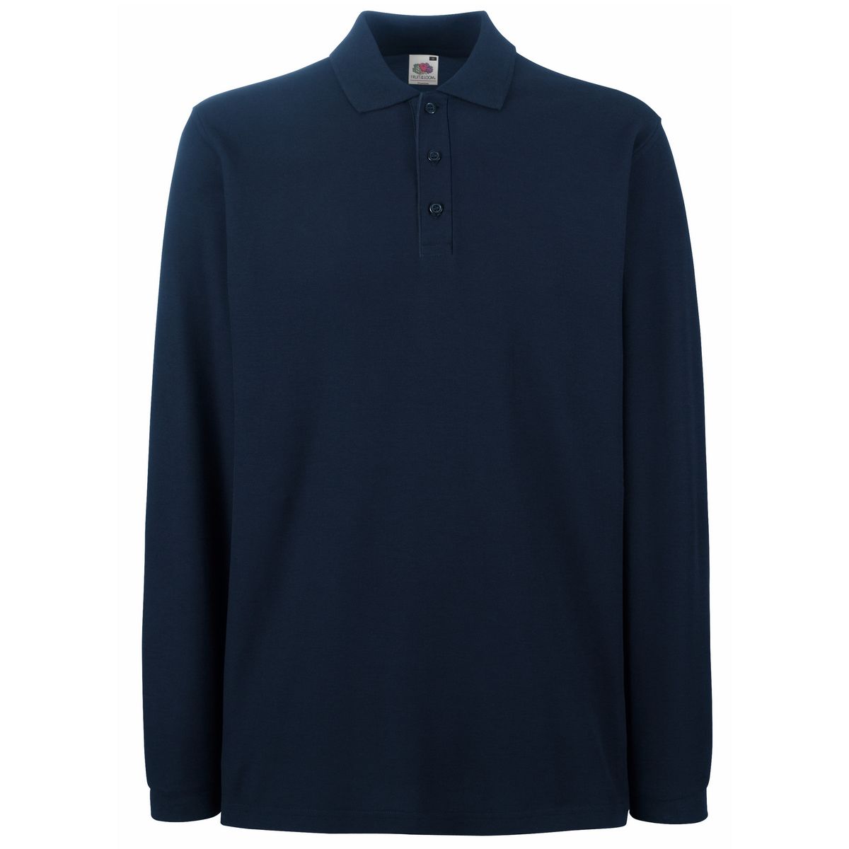 Herren Langarm Baumwoll-Poloshirt