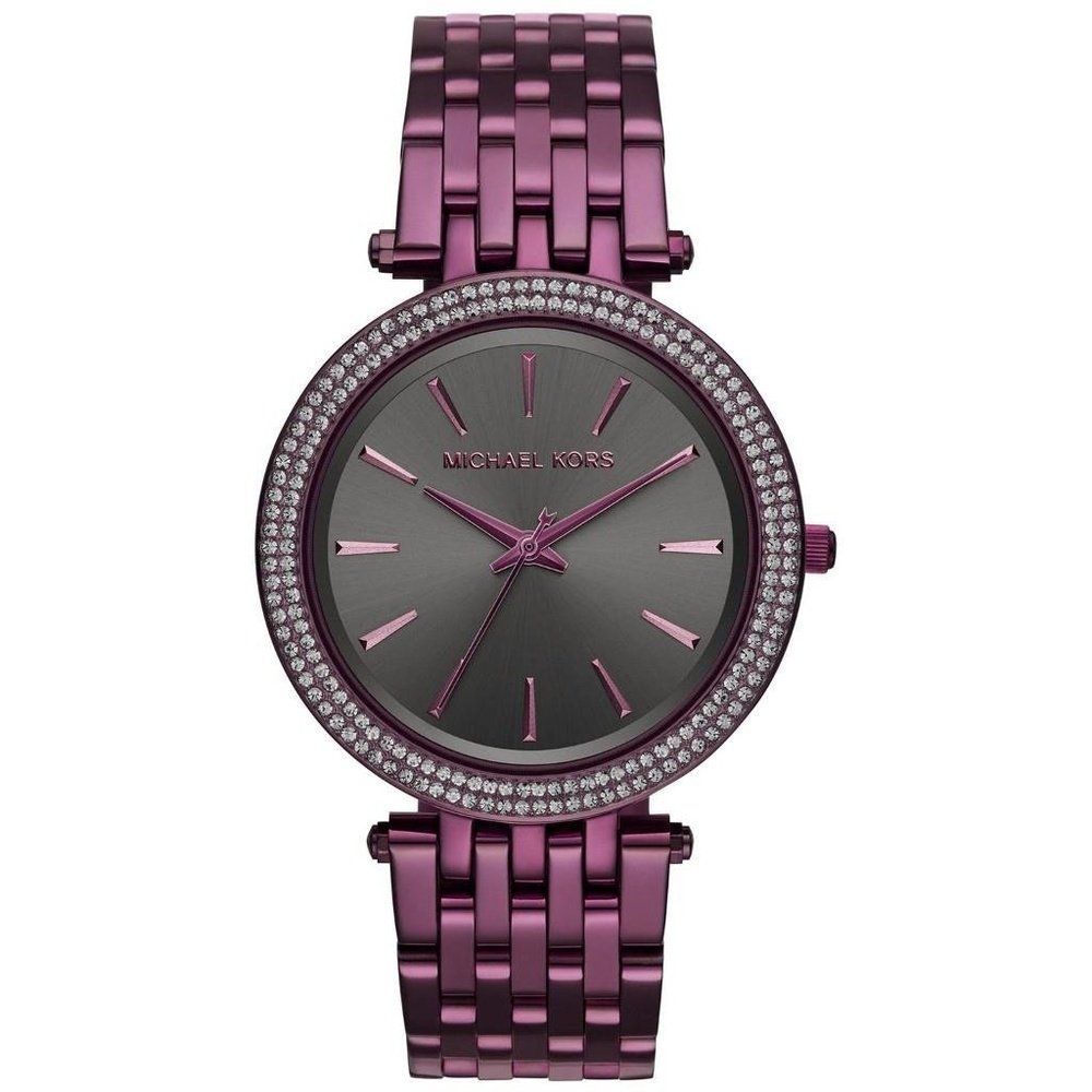 Darci Damen Armbanduhr Edelstahl Lila