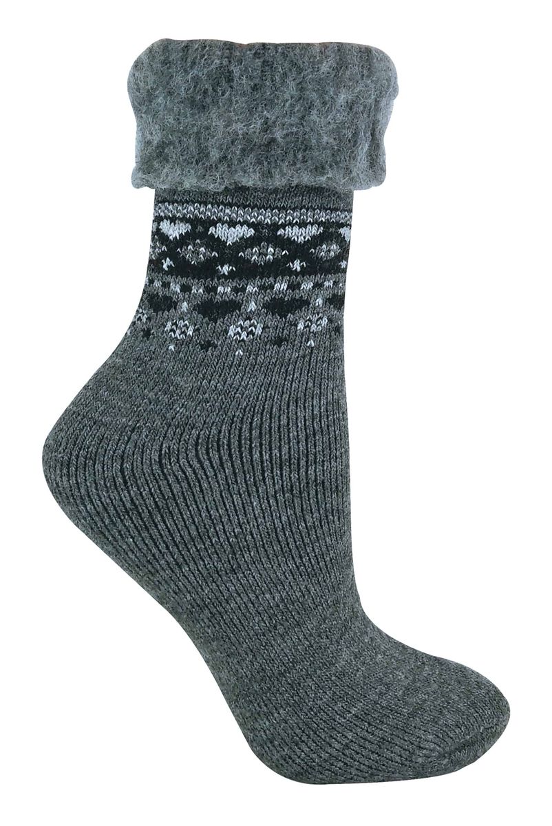 Damen Thermo-Winter-Bettsocken im Nordic-Stil