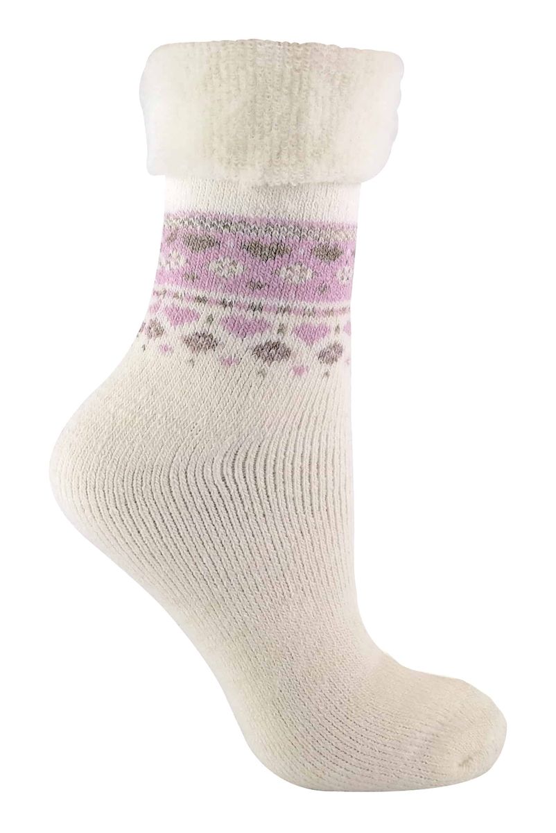 Damen Thermo-Winter-Bettsocken im Nordic-Stil