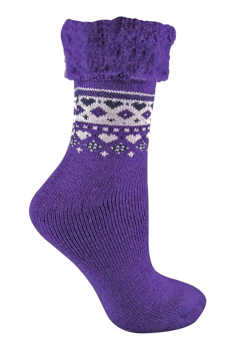 Damen Thermo-Winter-Bettsocken im Nordic-Stil