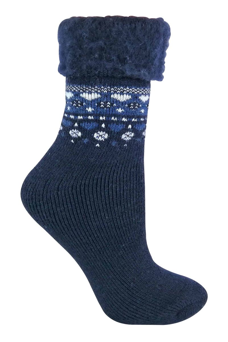 Damen Thermo-Winter-Bettsocken im Nordic-Stil