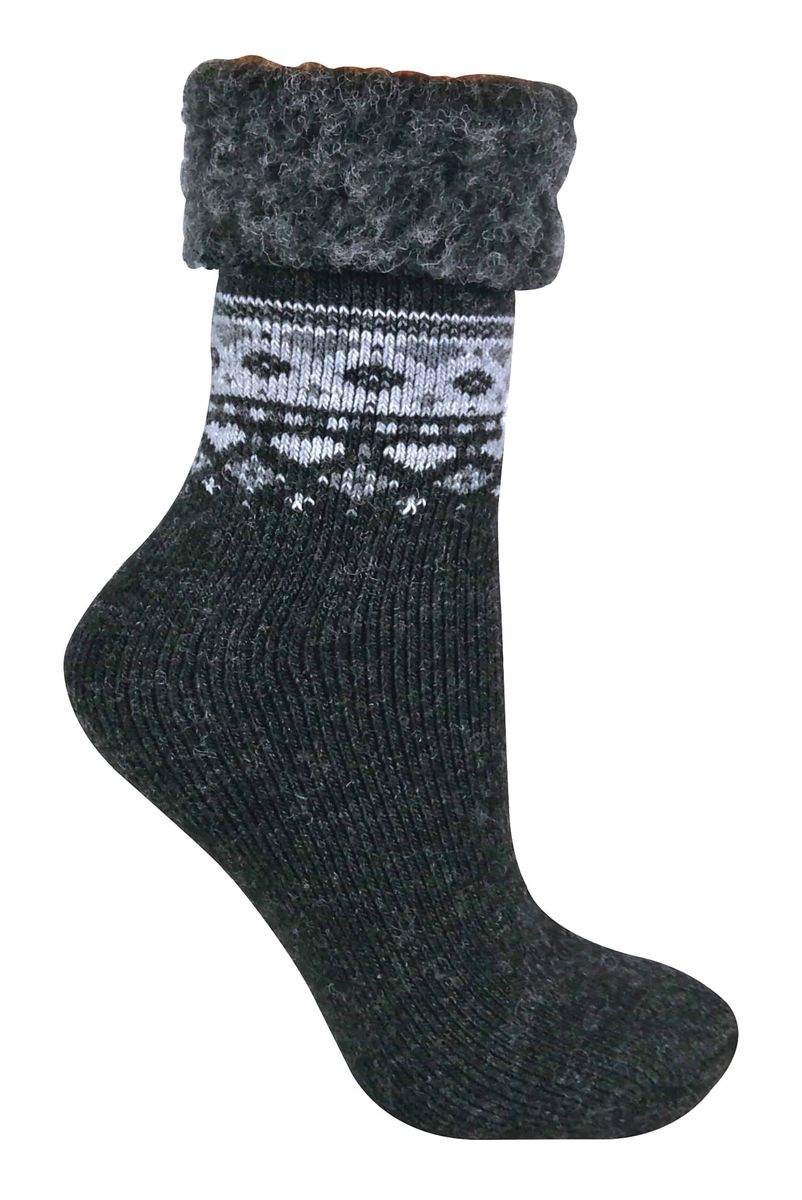 Damen Thermo-Winter-Bettsocken im Nordic-Stil