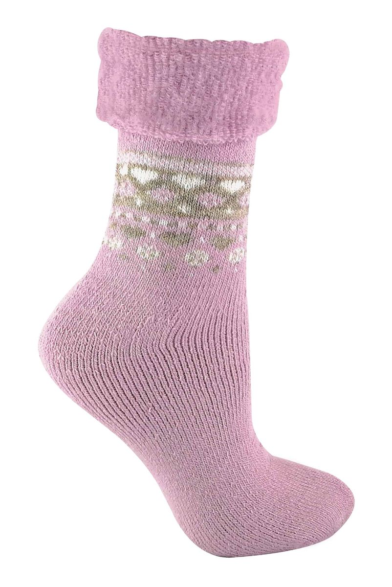 Damen Thermo-Winter-Bettsocken im Nordic-Stil