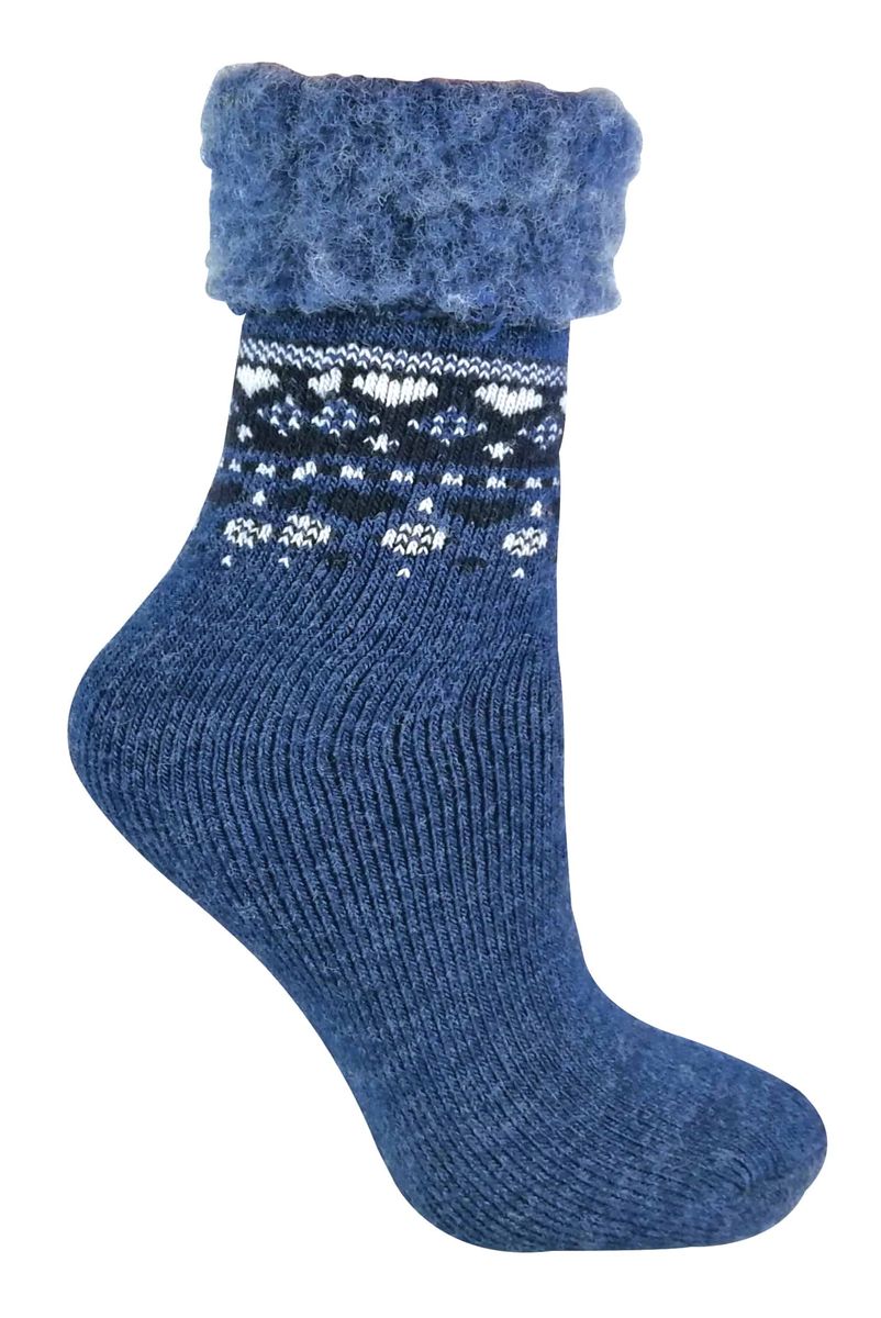 Damen Thermo-Winter-Bettsocken im Nordic-Stil