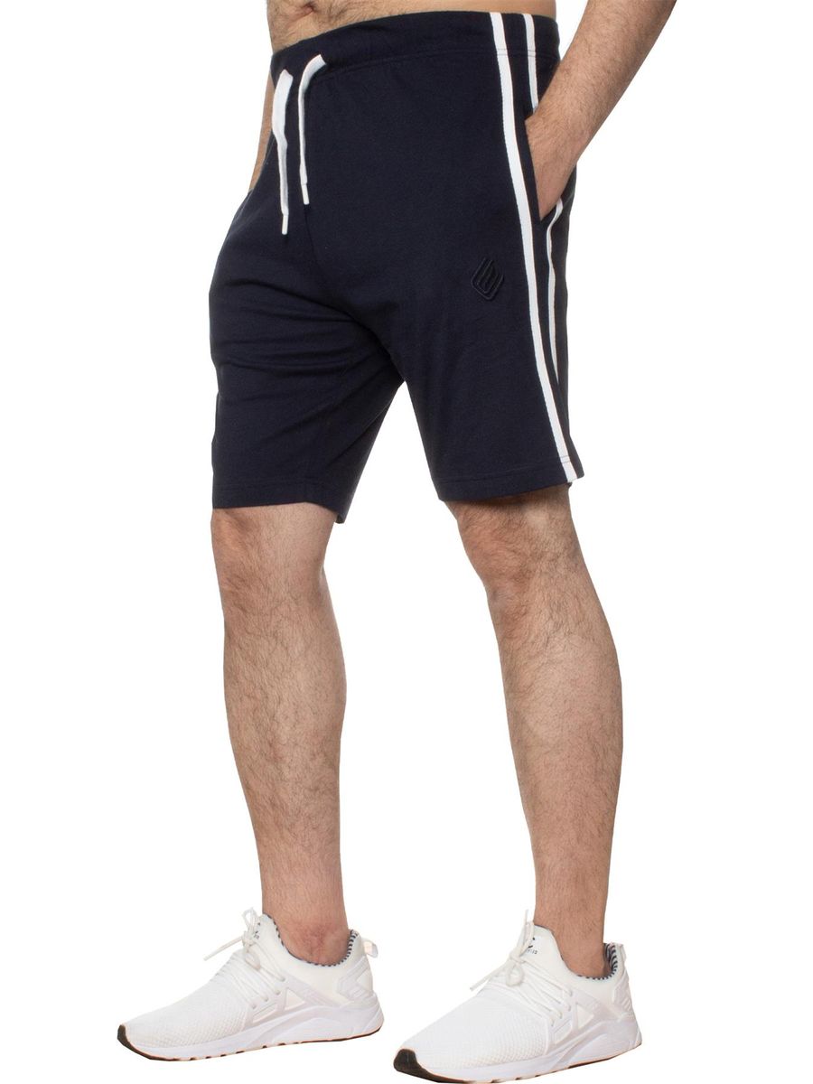 Herren Lounge Shorts Marine mit Streifen
