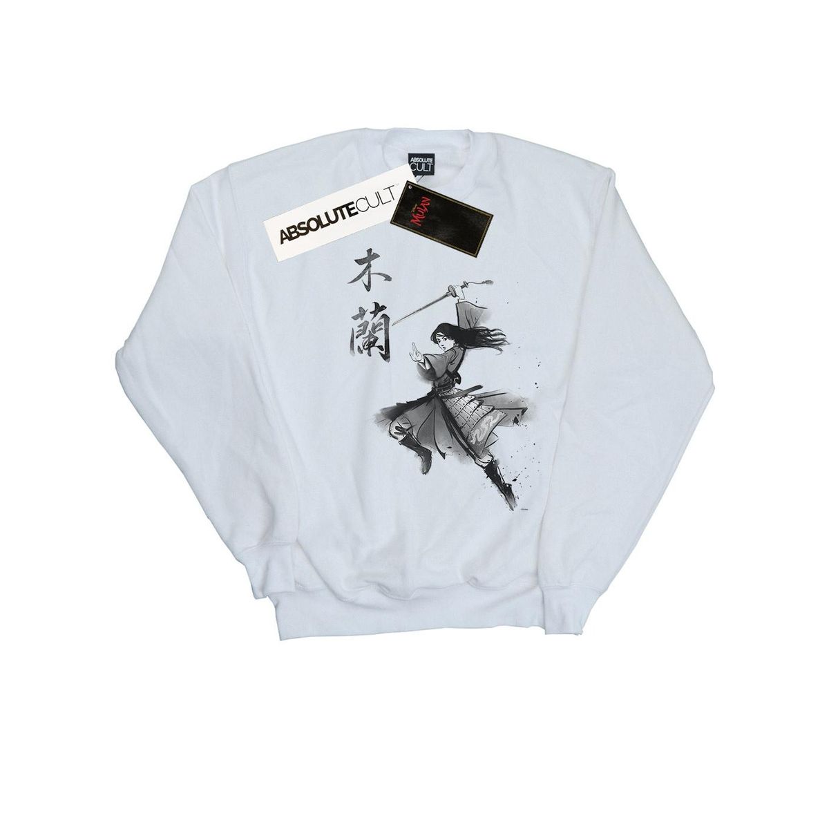Disney - "Mulan Movie Sword Jump" Sweatshirt für Mädchen (Weiß)