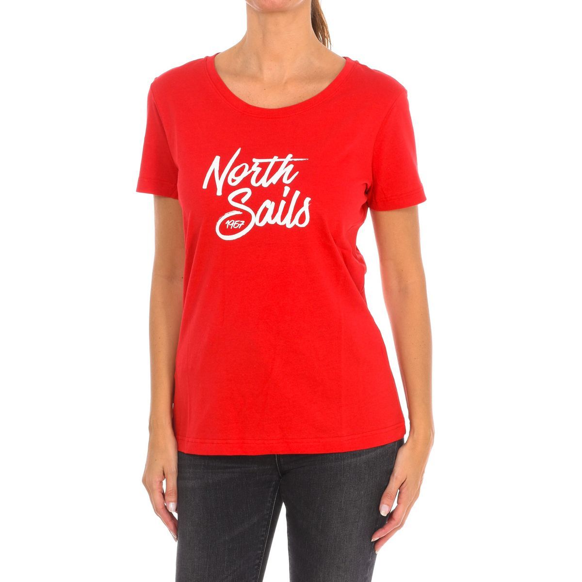 Damen T-Shirt mit Grafikdruck und kurzen Ärmeln