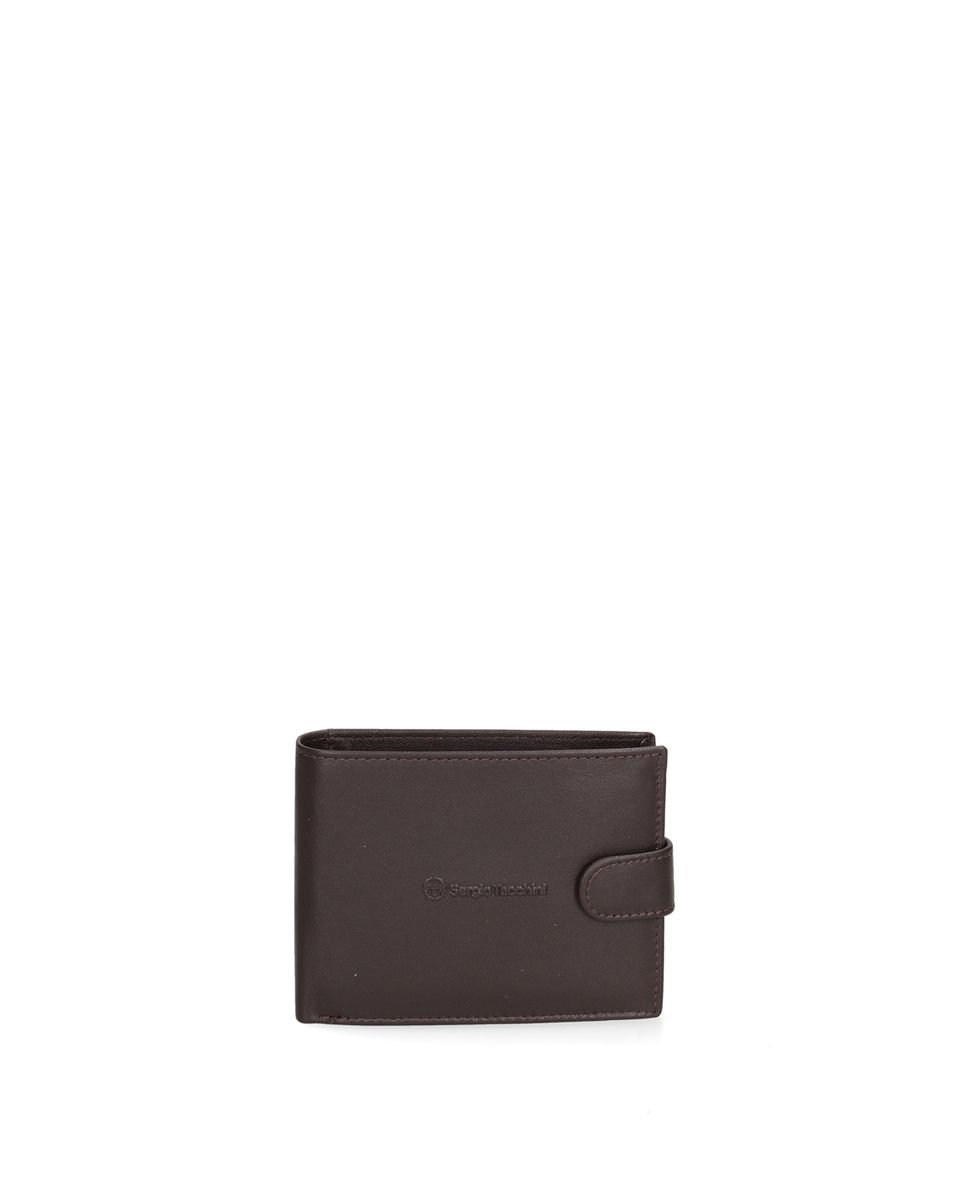 Herren Bifold Leder Geldbörse Braun