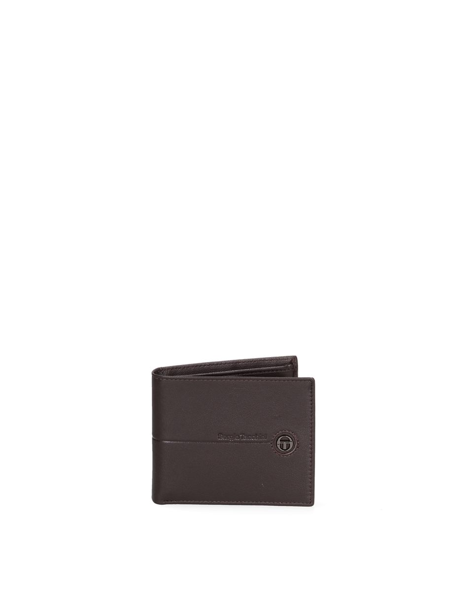 Herren Bifold Leder Geldbörse Braun