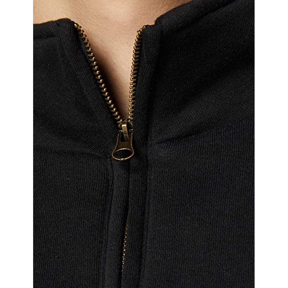 Quarter-Zip Sweatshirt mit Stehkragen