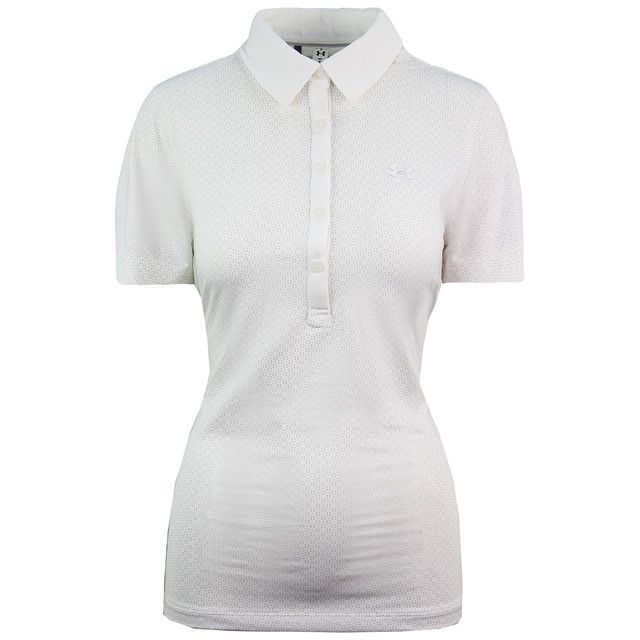 Under Armour Heatgear Zinger Golf aus Polo -Hemd Damen -Creme Top 1272340 103