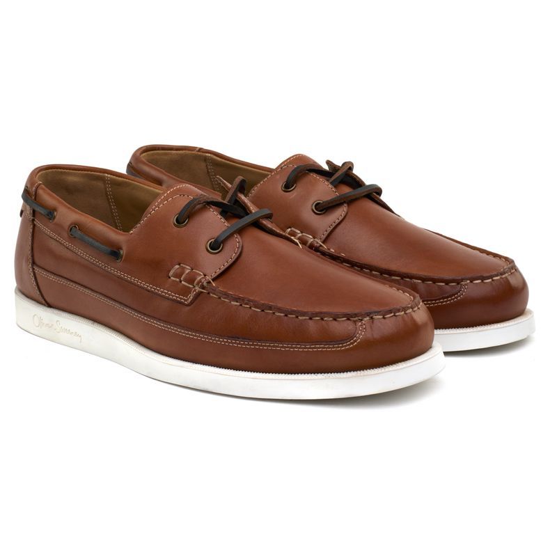 Klassische Leder-Bootsschuhe