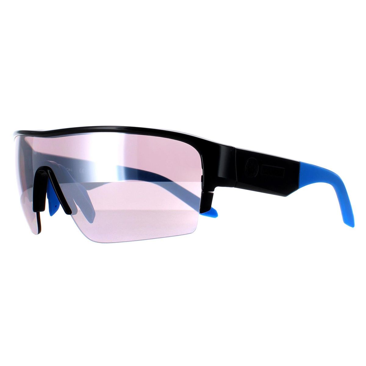 Sportliche Halbrand-Sonnenbrille mit Shield-Glas