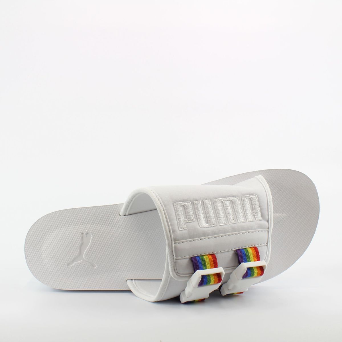 Regenbogen-Slipper mit Doppelriemen