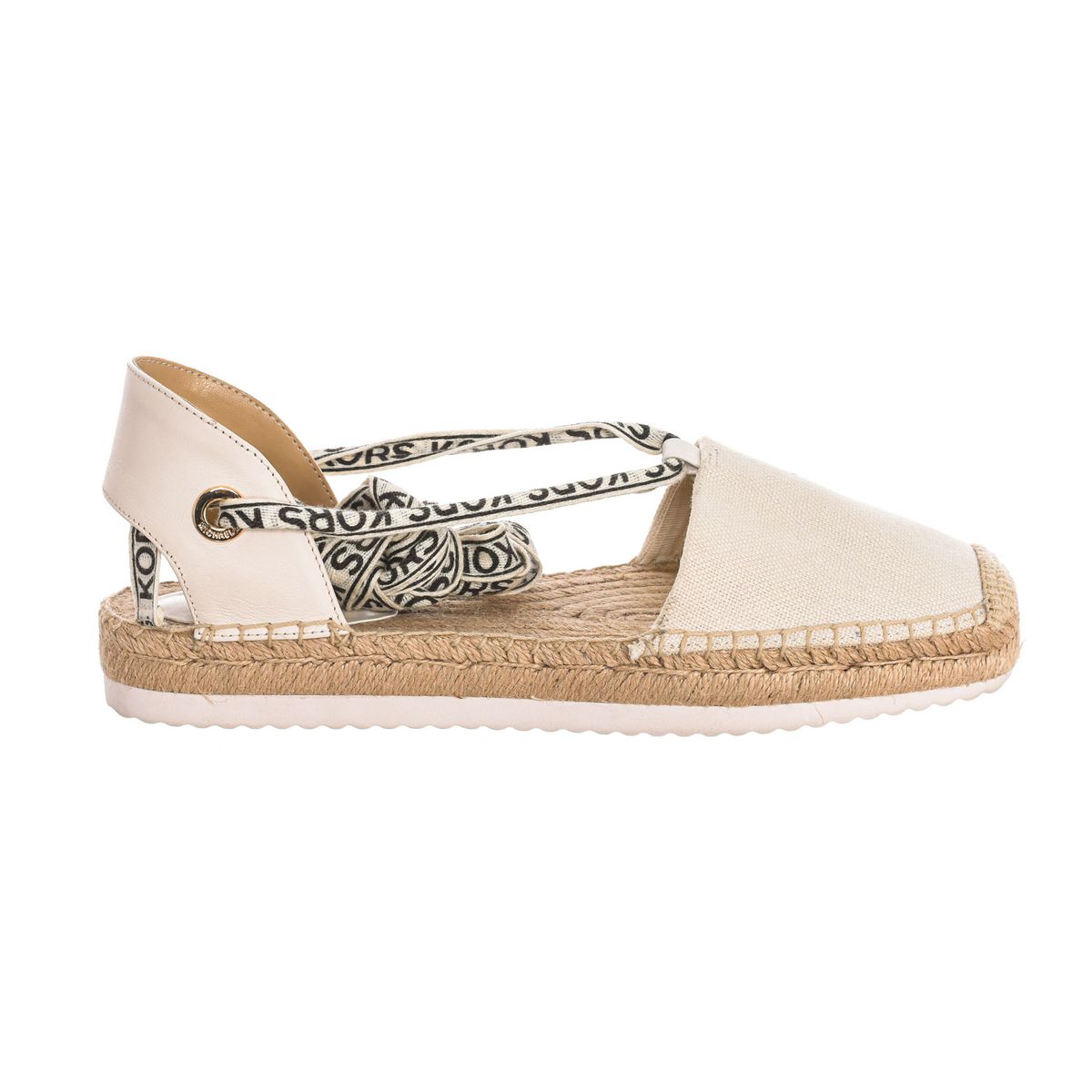 Espadrille-Sandalen mit Leinenplateau