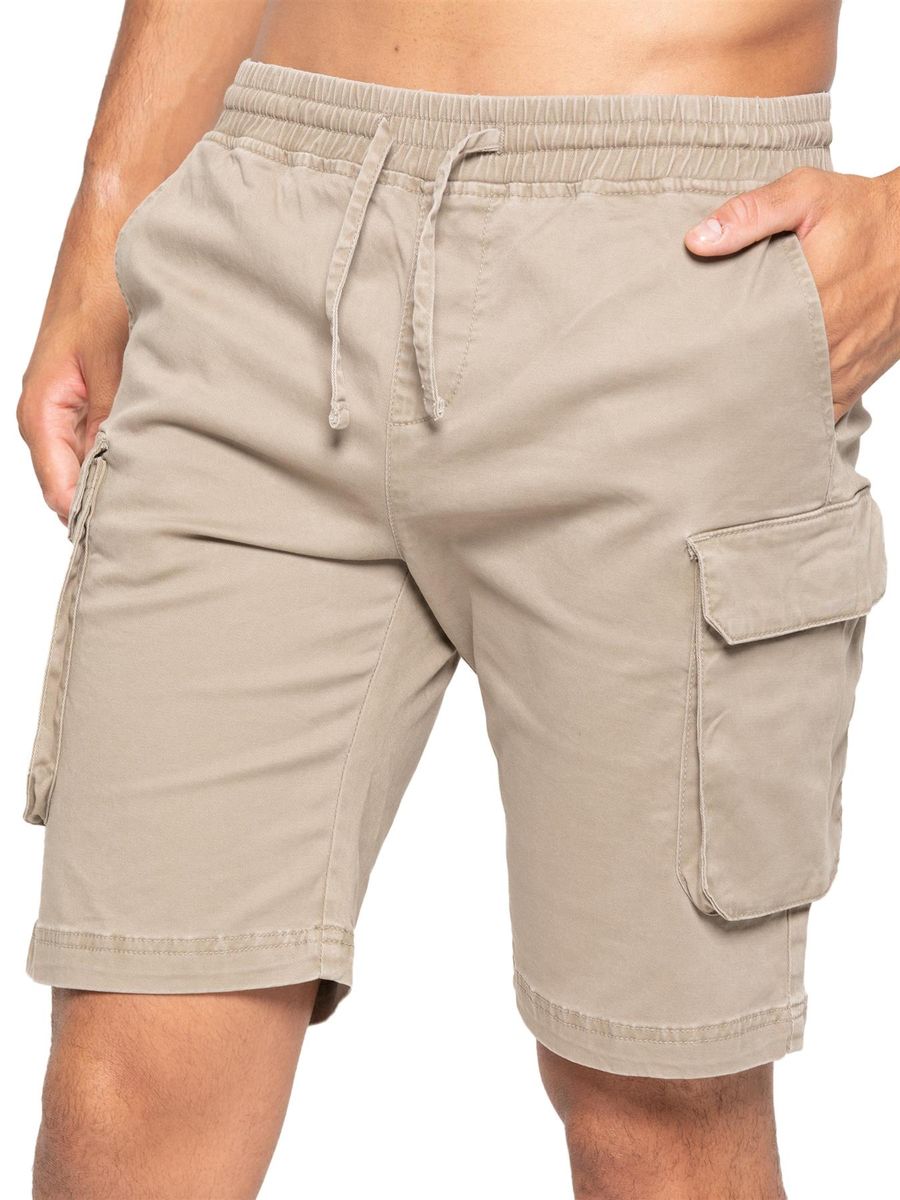 Herren Cargo Shorts mit Kordelzug
