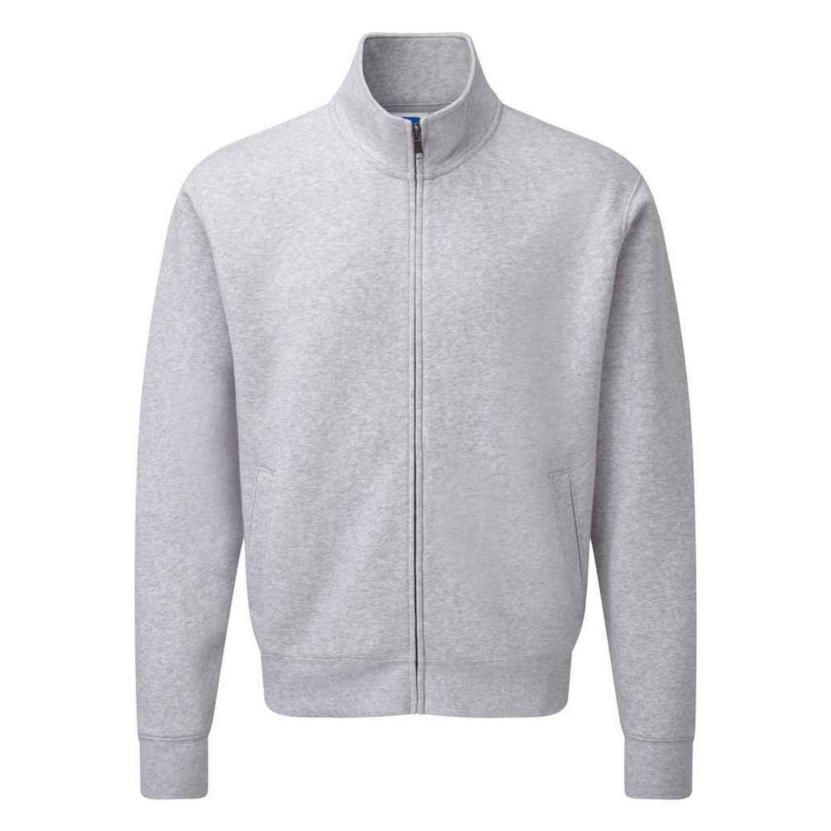 Herren Sweatshirt mit Reißverschluss, Heathergrau