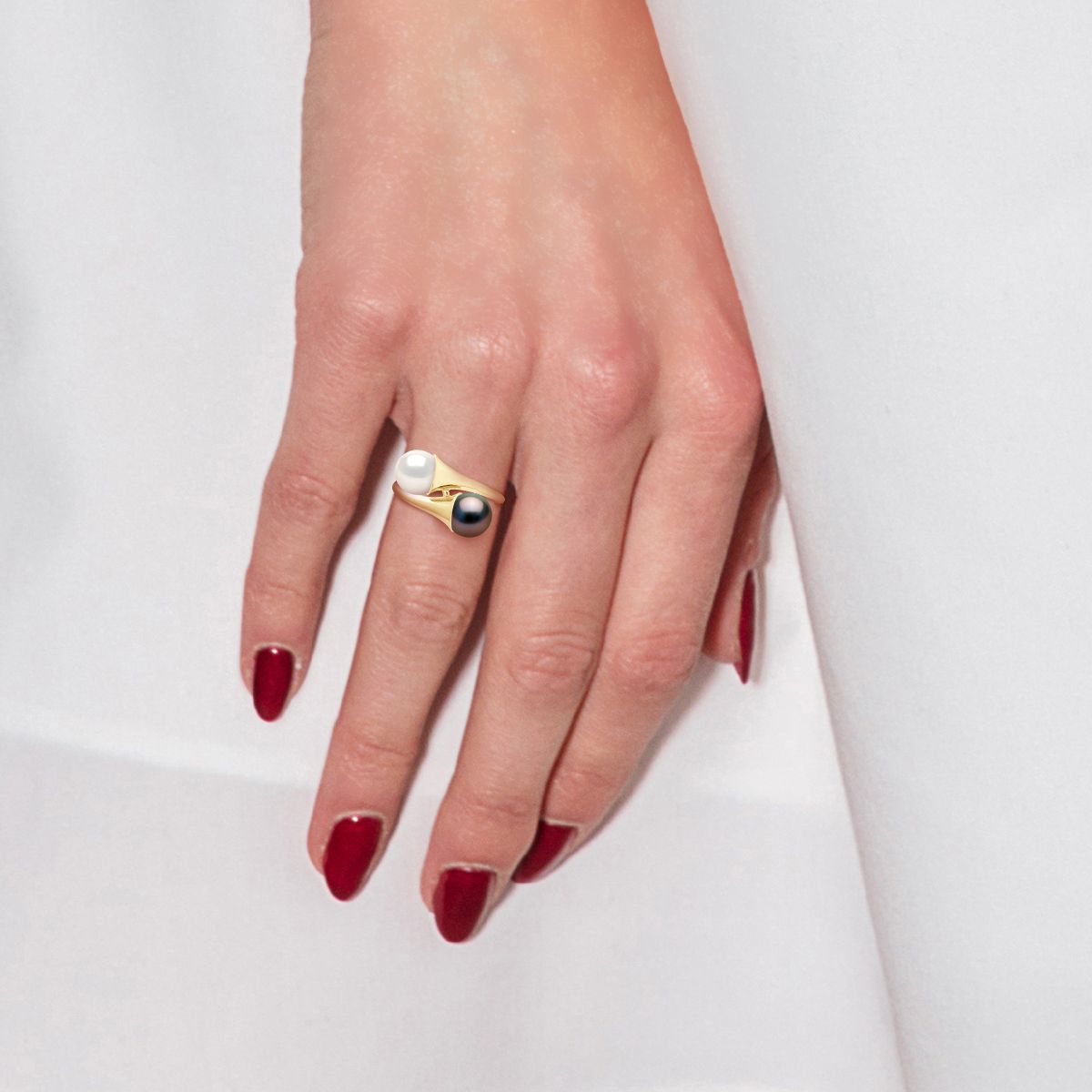 Eleganter Toi et Moi Ring