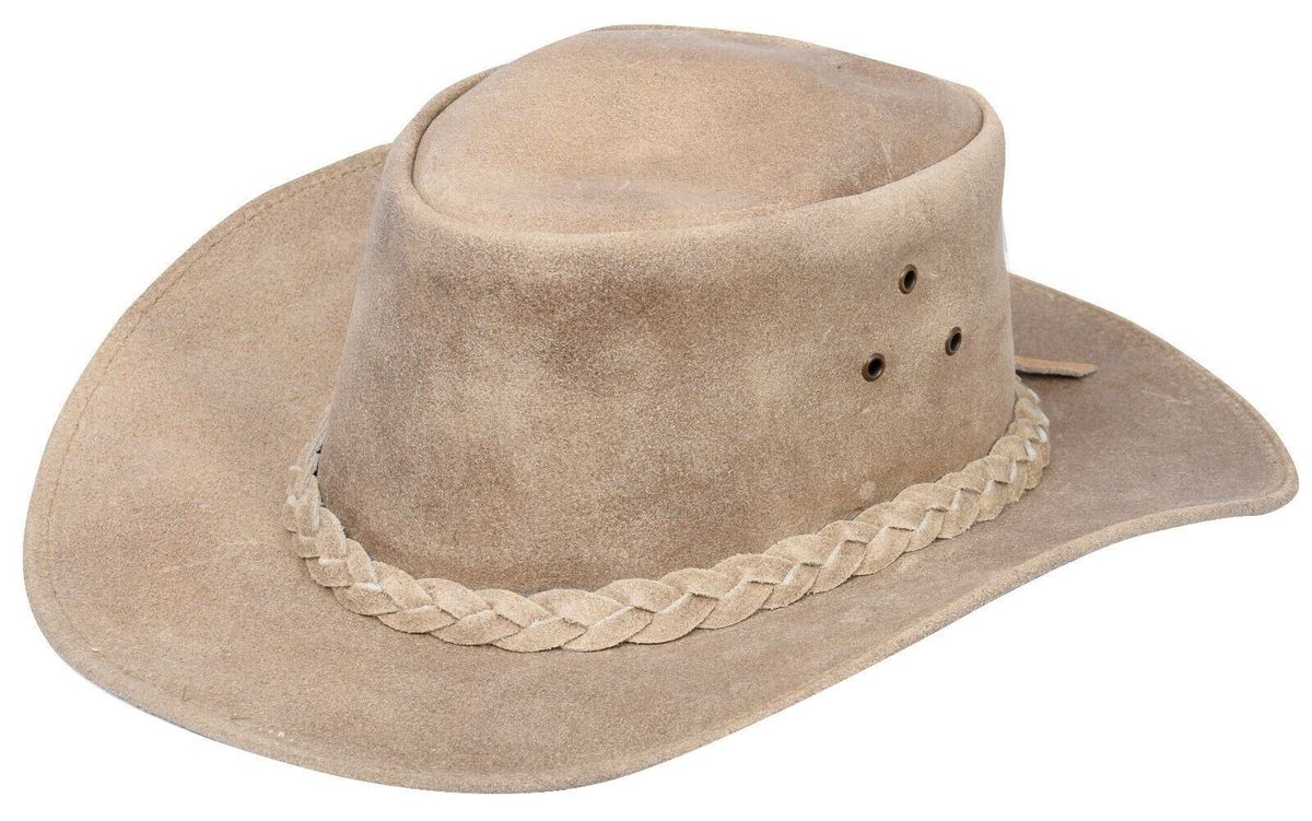Vintage Leder Outback Cowboyhut