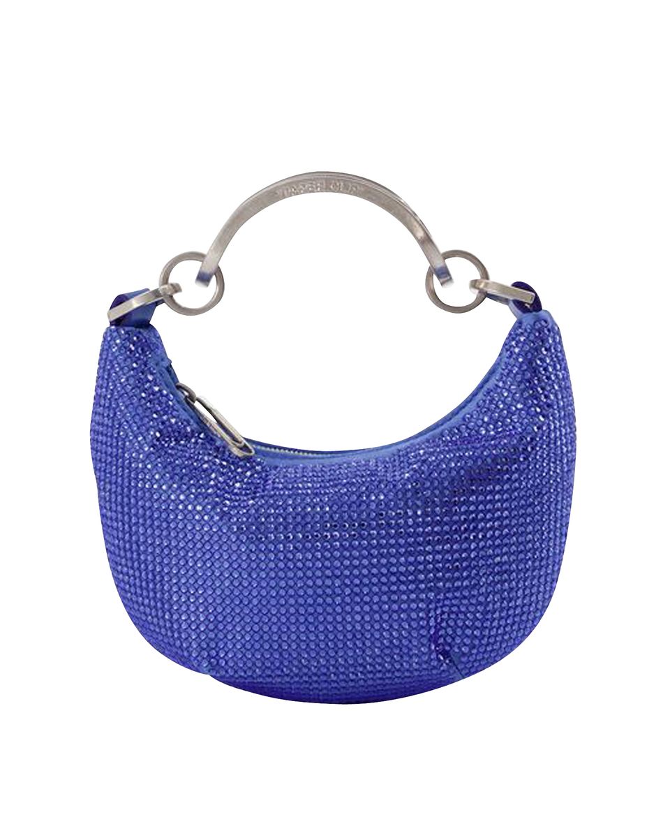 Mini-Tasche im Halbmond-Design mit Strass