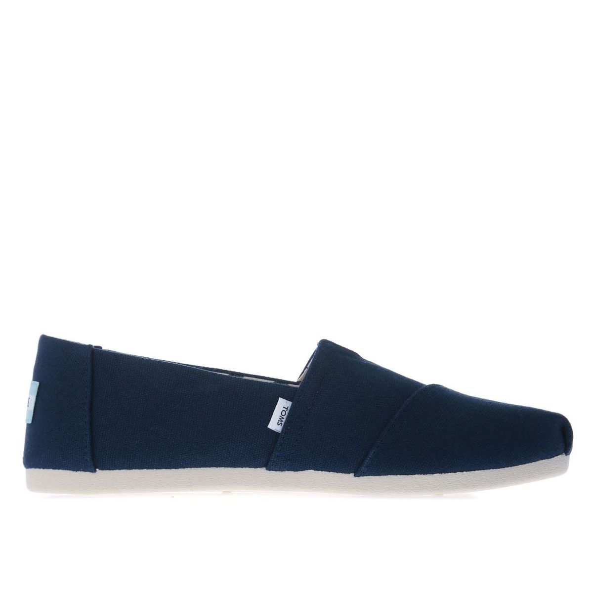 Espadrilles Alpargata toile coton recyclé Toms Pour Femme en Bleu Marine