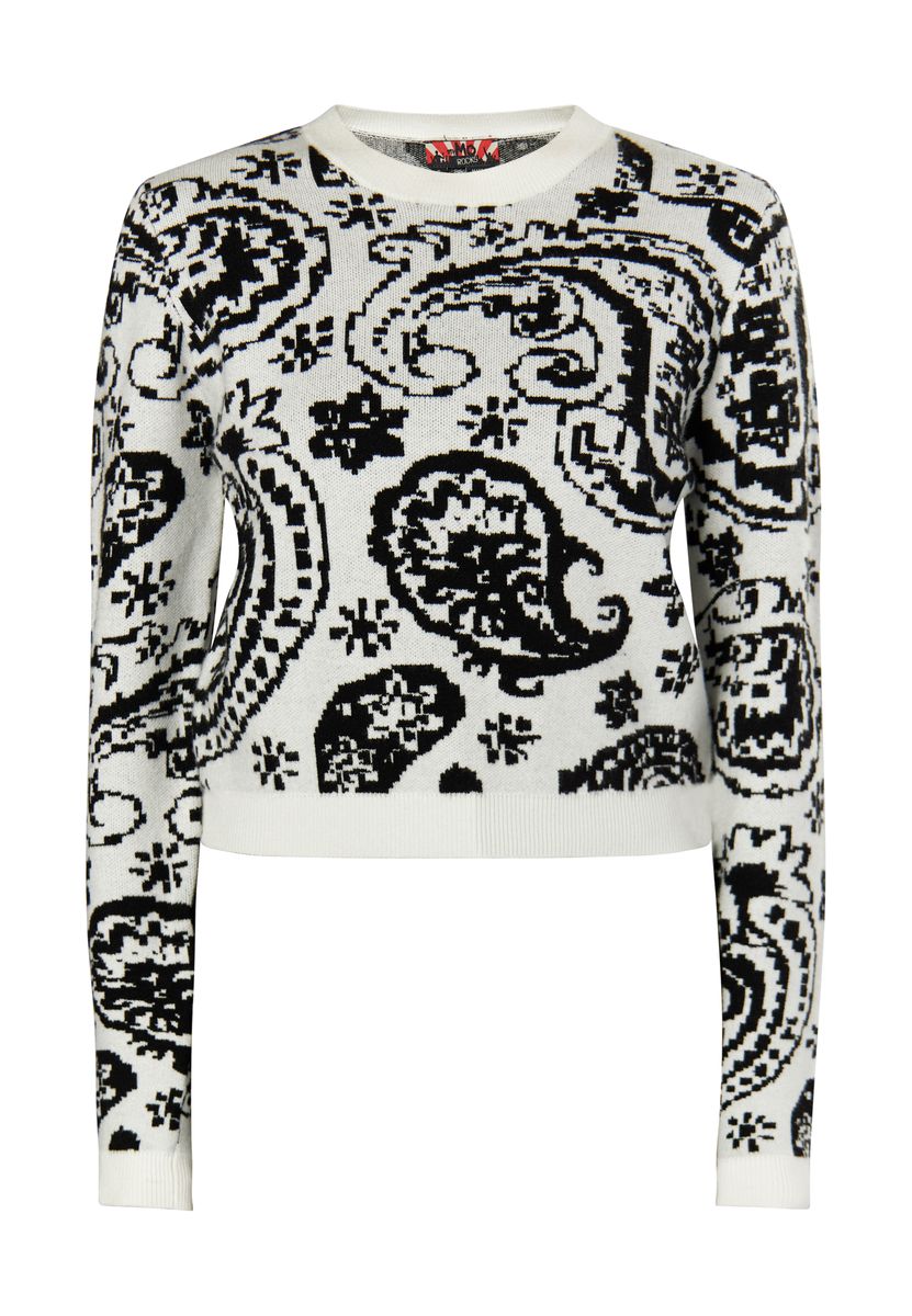 Mymo Strickpullover Damen weiss