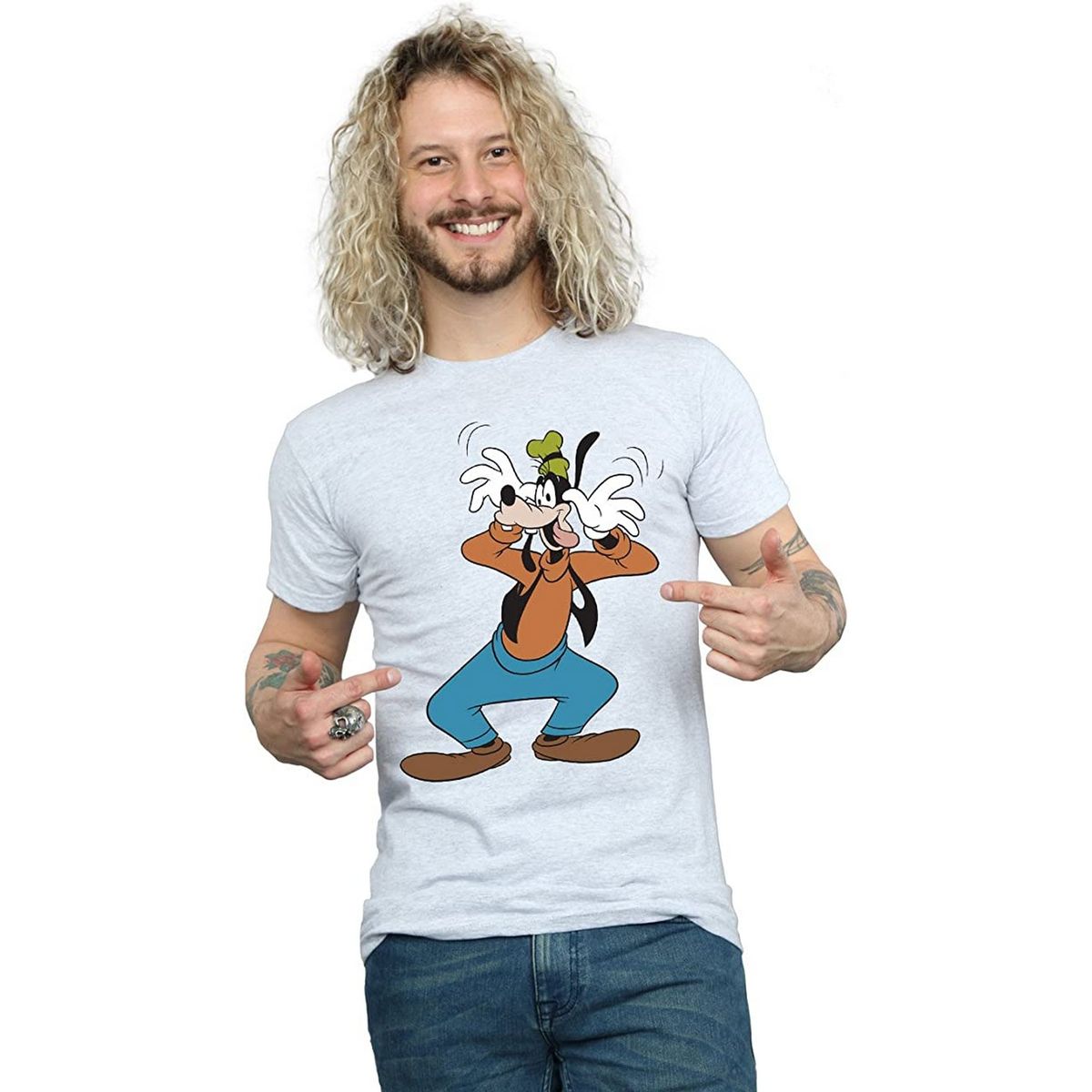 Herren Goofy Cartoon Grafik T-Shirt