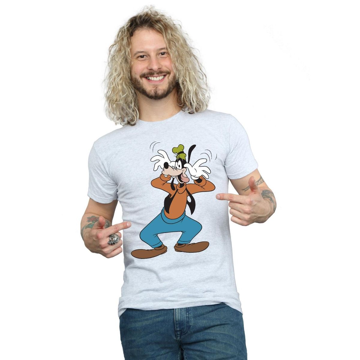 Verspieltes T-Shirt mit Goofy-Grafik