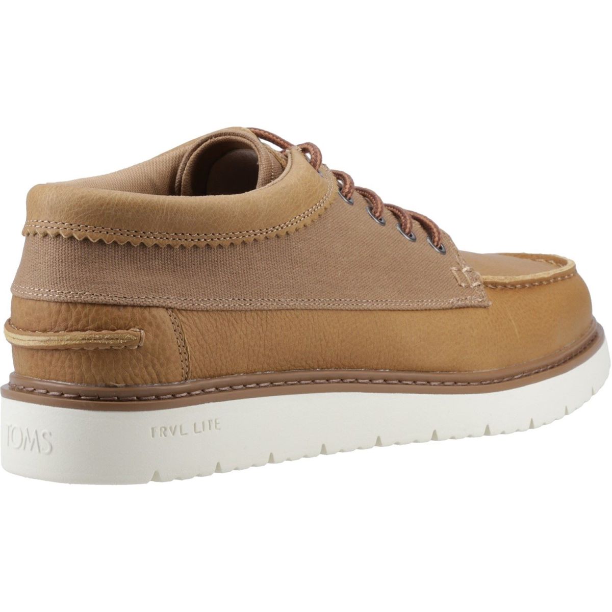 Leichte Leder-Schnürschuhe im Moccasin-Stil