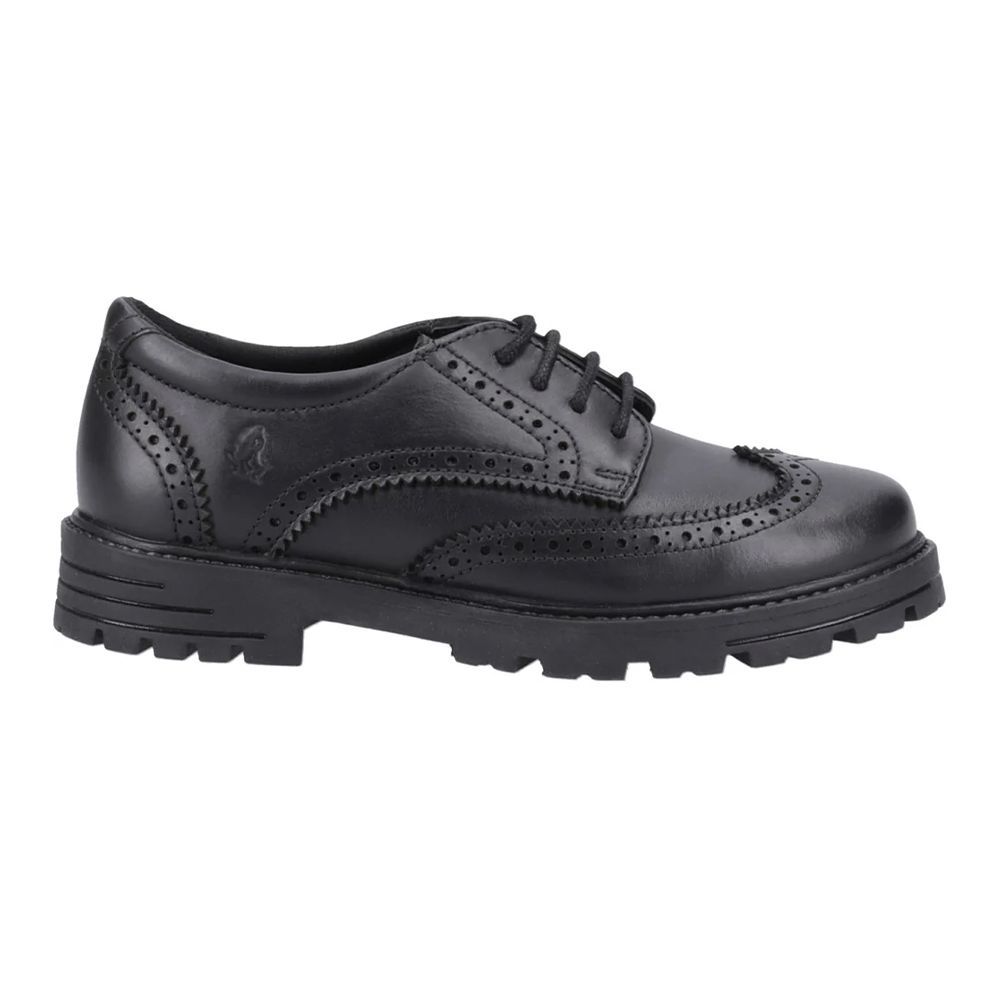 Hush Puppies - Mädchen Schul-Uniform-Schuhe "Maxine", Leder (Schwarz)
