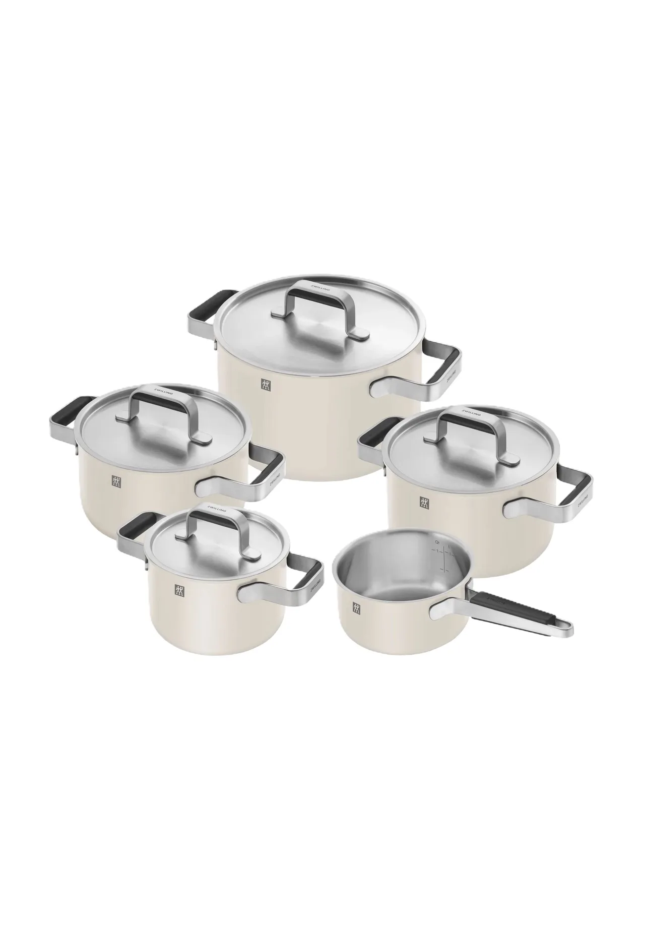ZWILLING Kochgeschirrset, 5-teilig, beige, 99