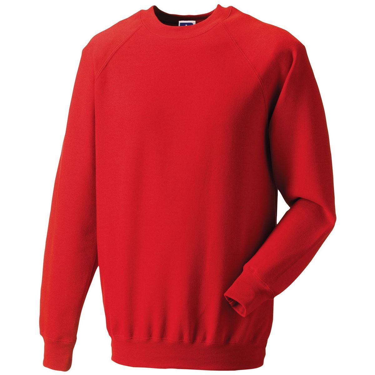 Leuchtend rotes Raglan-Sweatshirt mit Ärmeln