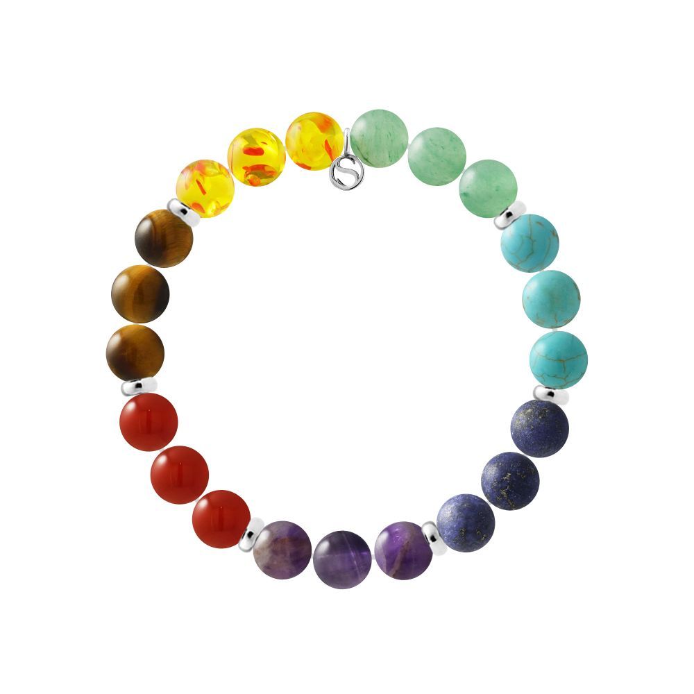 Chakra Edelstein Perlenarmband